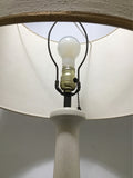 Vintage MC White Ceramic Table Lamp