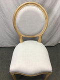 Pair of Modern Pier 1 Off-White Upholstered Dining Chairs