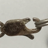 3pc Sterling & Black Glass Bead Necklace & Earring Set