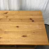 Discontinued IKEA LEKSVIK Solid Pine Cubby Coffee Table