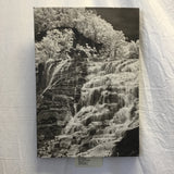 "Ithaca Falls" Black & White Photo on Canvas by Carl Schofield