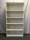 White Laminate 5-Tier Shelf