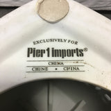 Modern Chinoiserie Pier 1 White & Blue Porcelain Garden Stool