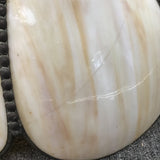 Vintage Off-White 8-Petal Stained Glass Shade
