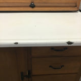 Vintage Coppes Bros & Zook Solid Maple & White Enamel Hoosier