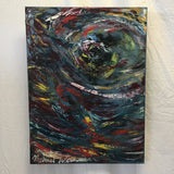 2009 Signed Original "Typhoon" Oil on Canvas by M. Weismore