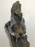 Signed Limited Edition Nature's Window "Grey Wolf" Coldcast Wall Hanging