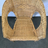 Single IKEA AGEN Rattan & Bamboo Patio Chair