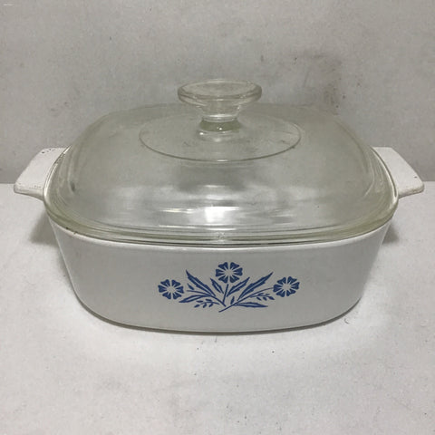 Corning "Cornflower Blue" 2QT Dish & Lid