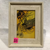 Eltimar Design Framed 5x7 "Fantasy Woman in Hat" Zentangle Inspired Art Print