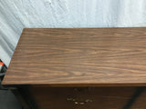 Vintage MCM Bassett Walnut Veneer 6-Drawer Dresser