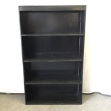 Craftsman Black-Painted Solid Oak 5-Tier Shelf