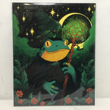 Rachel Feirman "Toady the Wizard Frog" 8x10 Digital Art Print