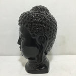 Modern Black Ceramic Buddha Head