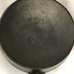 Vintage Wapak #10 Cast Iron Skillet