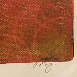 Twin Cat 9x12 Orange Circle Flames Signed Art Print