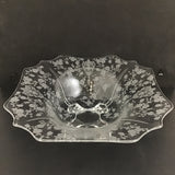 Vintage Cambridge "Rose Point" Serving Bowl