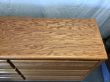 Modern Wolfcraft Amish Made Solid & Veneer Oak 6-Drawer Dresser