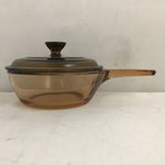 Vintage Visionware Amber 0.5L Covered Saucepan