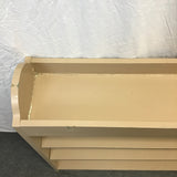 Vintage Tan Painted 4-Tier Shelf