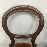 Pair of Vintage Eastlake Orange Upholstered Dining Chairs