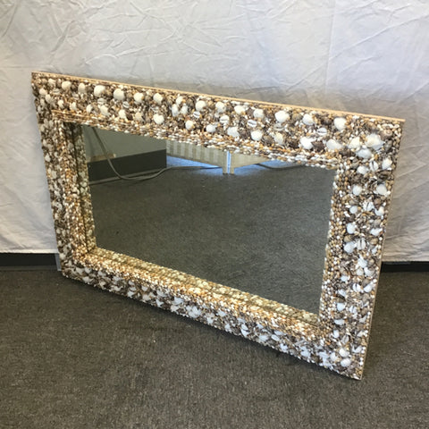 Modern Pier 1 Shell-Framed Mirror