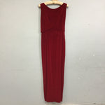 Vintage Elissa Red Velvet Maxi Dress