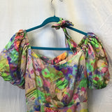 Plenty by Tracy Reese Multicolour Puff Sleeve Maxi Dress