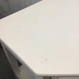 Contemporary Ashley Furniture White "Meg" Corner Computer Desk