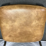 Vintage MCM Caned Cantilever Accent Chair