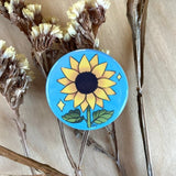 Rachel Feirman Sunflower Button Pin