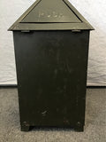 Vintage 1950's MC "Self Closing Solar Receptacle" Green Metal Waste Can
