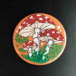 Rachel Feirman Amanita Muscaria Mushroom Button Pin