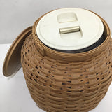 2006 Longaberger Solid Maple Cookie Jar Basket