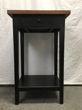 Modern Solid Walnut 2-Tier Night Stand