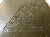 Vintage 1950's MC "Self Closing Solar Receptacle" Green Metal Waste Can