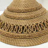 Vintage Traditional Besotho Mokorotlo Handwoven Grass Hat