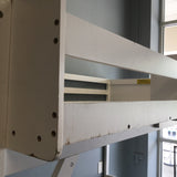 Contemporary Bellemave White Loft Twin Bed w/ Stairs, Bedside Shelf, & Wardrobe