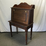 Vintage Solid Oak 1-Drawer Secretary Desk
