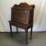 Vintage Solid Oak 1-Drawer Secretary Desk