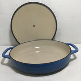Lodge Blue Enameled Cast Iron 3.6Qt Braiser