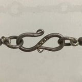 Vintage Sterling Silver & Turquoise Beaded Necklace