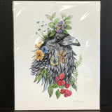 Cruz Illustrations "Raven" 11x14 Signed Art Print