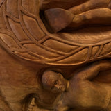 Signed Original Wood Carving of Wind Surfers by Walt Marble
