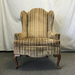Vintage Striped Velvet Armchair