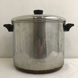 Vintage Revere Ware Copper Bottom 8QT Stock Pot