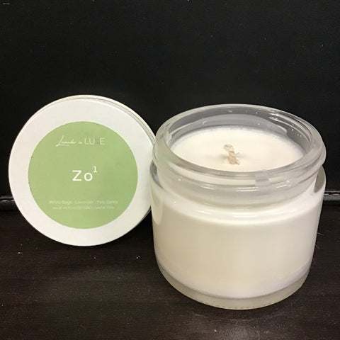 Lavender in Luxe 2oz "Capricorn" (Zo1) Zodiac Candle in Clear Glass Jar