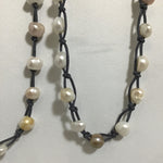 Vintage Off-White & Pink 74-Pearl Necklace