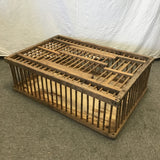 Vintage W.J. Carpenter Wood Rectangular Chicken Crate