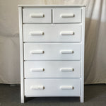 Modern Craftsman White 6-Drawer Chest of Drawers